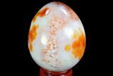 Colorful Carnelian Agate Egg - Madagascar #98530-1